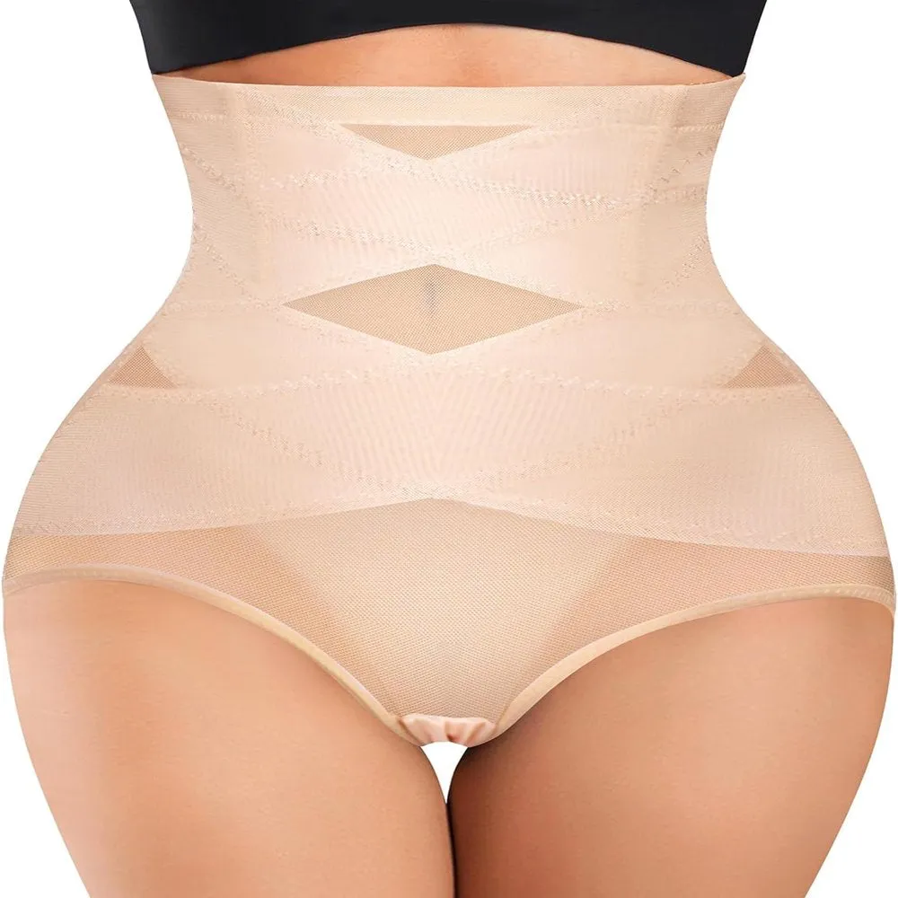 Women Butt Lifter Shapewear Hi-Waist Double Tummy Control Panty Fajas Waist Trainer Body Shaper