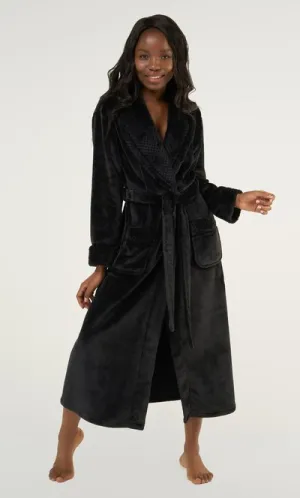 Women Fleece Bathrobe for Women, Comfy Women's Robe Long - Shawl