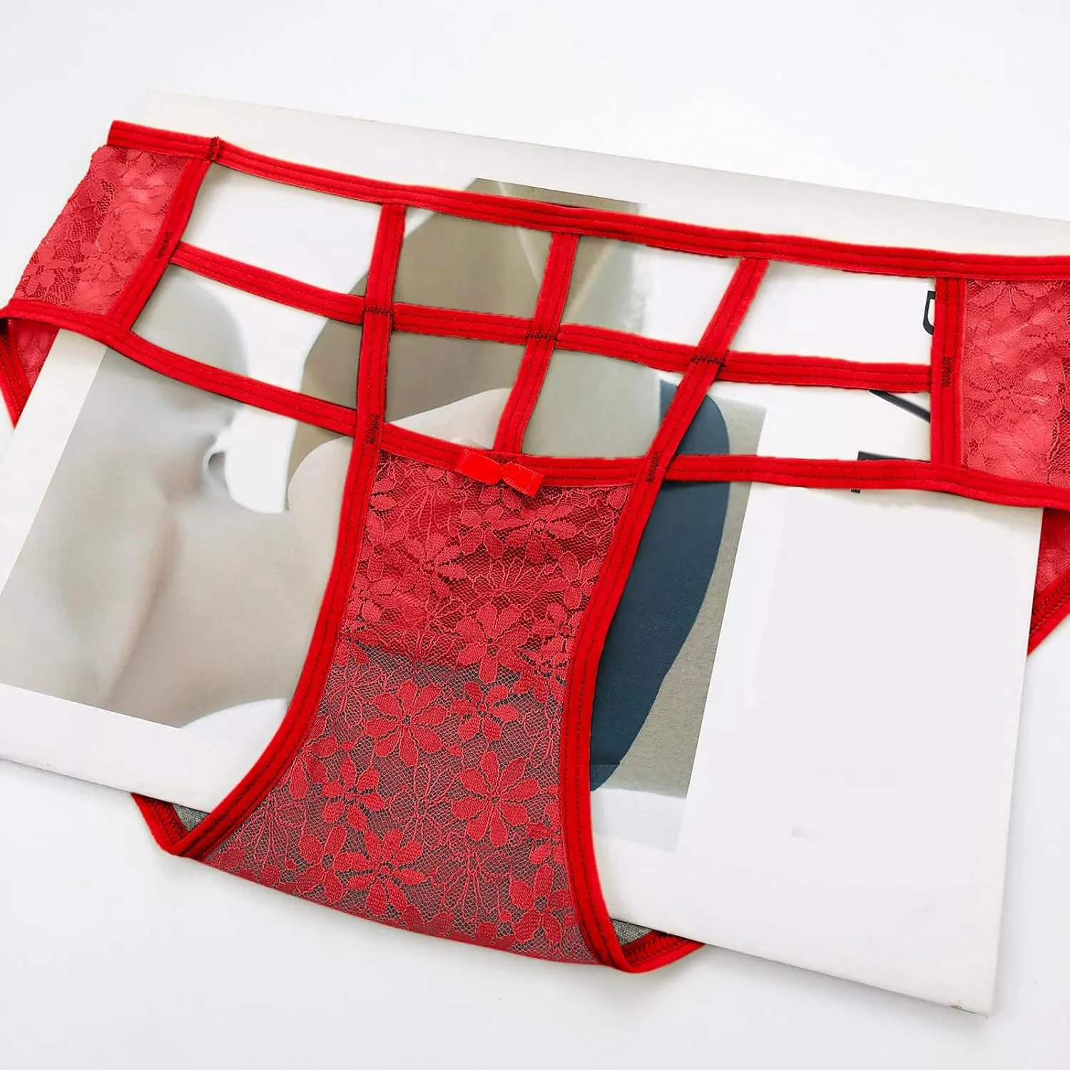 Women Lace Underwear Sexy Breathable Hipster Panties Stretch Seamless Bikini Briefs Athletic Underwear Women