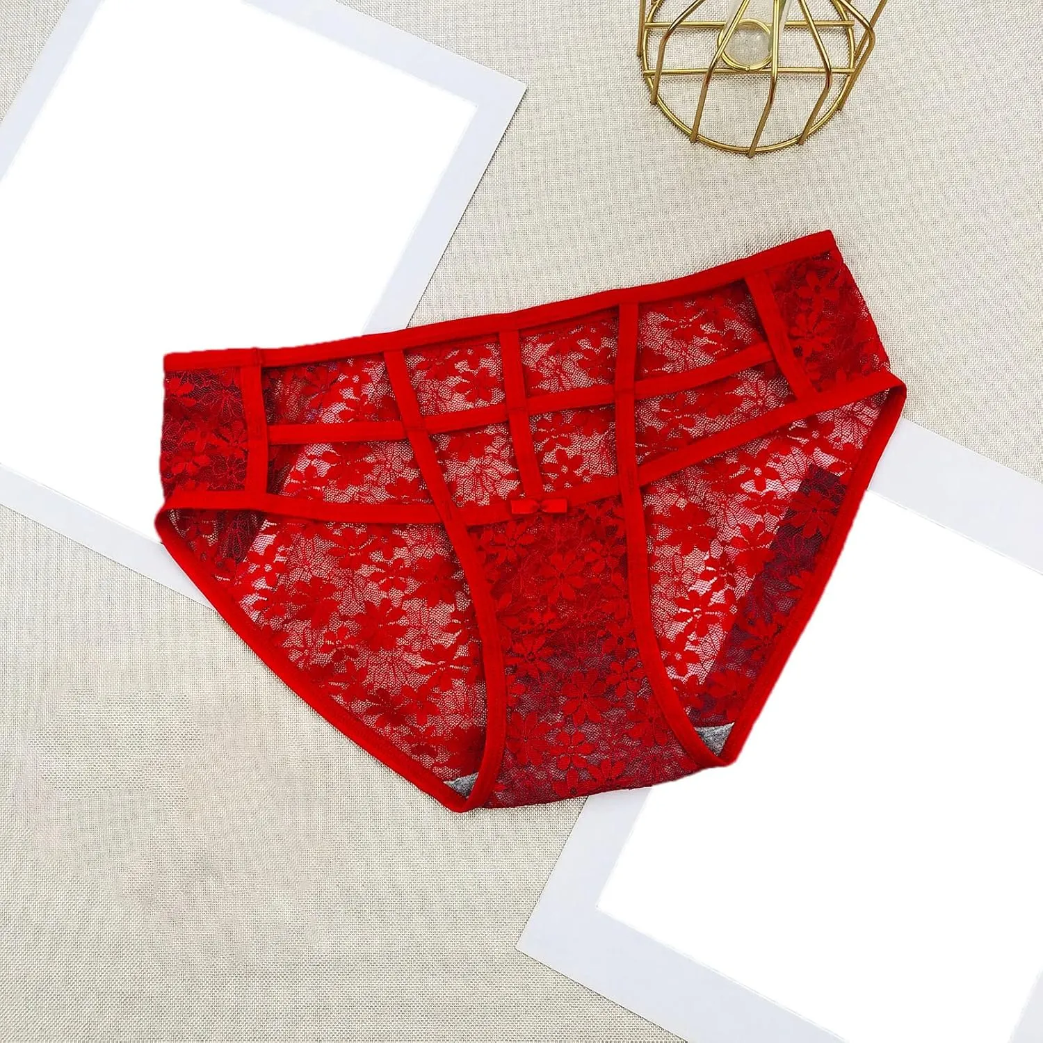Women Lace Underwear Sexy Breathable Hipster Panties Stretch Seamless Bikini Briefs Athletic Underwear Women