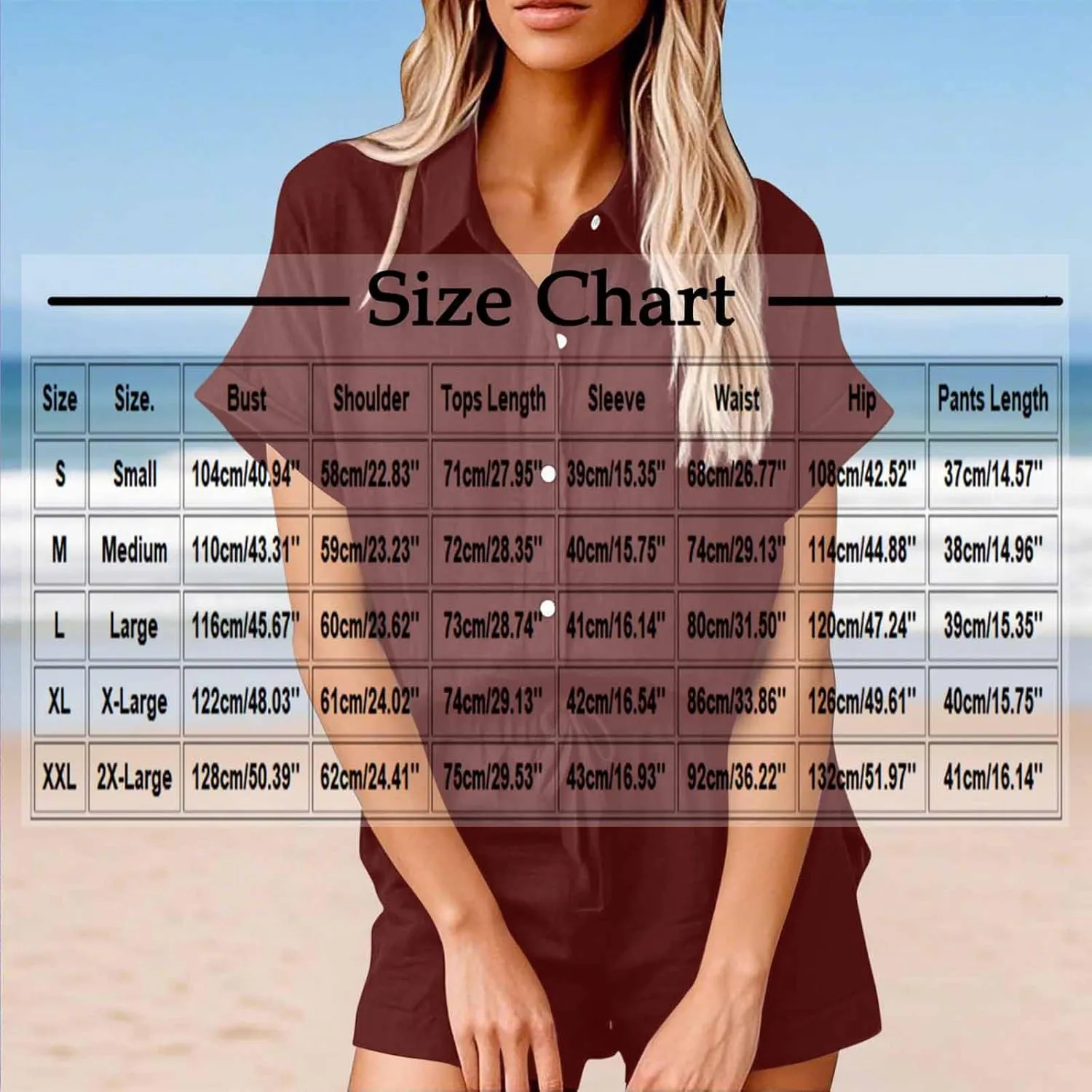 Women Linen Cotton Short Sets 2 Piece Outfits Button Down Short Sleeve Shirt Dressy Casual Summer Loungewear