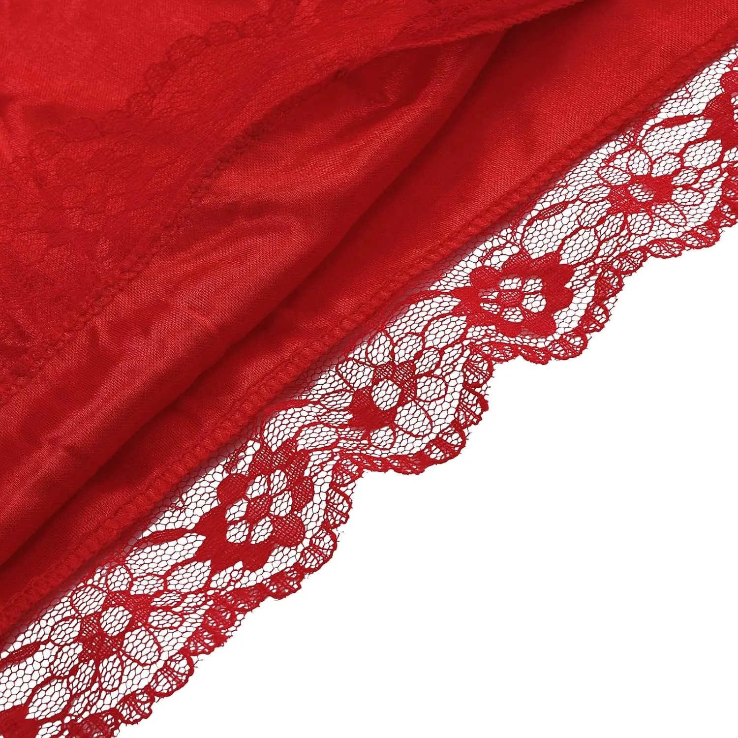 Women Nightgown Sexy Sleepwear Lace Chemise Nightgown Soft Sexy Lace Lingerie V Neck Sexy Bodysuit Lace Nightie