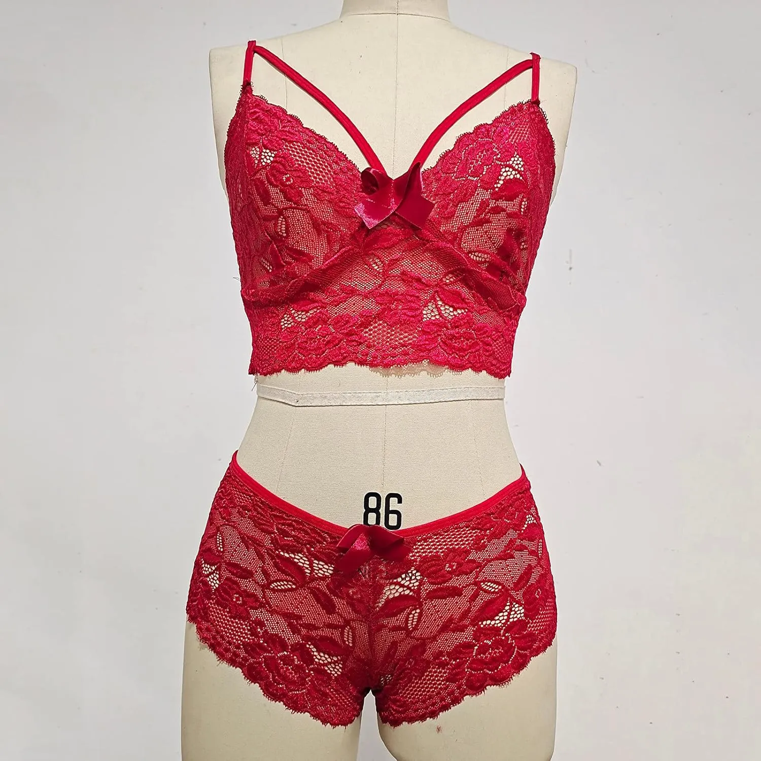Women Plus Size Lingerie Corset Lace Floral Bralette Bra Two Piece Underwear Plus Size Nursing Nightgowns