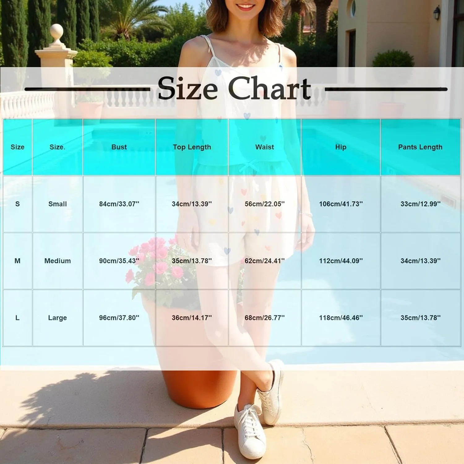 Women Rainbow Love Print Pajama Sets Cute 2 Piece Lounge Outfit Tie Shoulder Strap Crop Cami Tops & Shorts Sleepwear