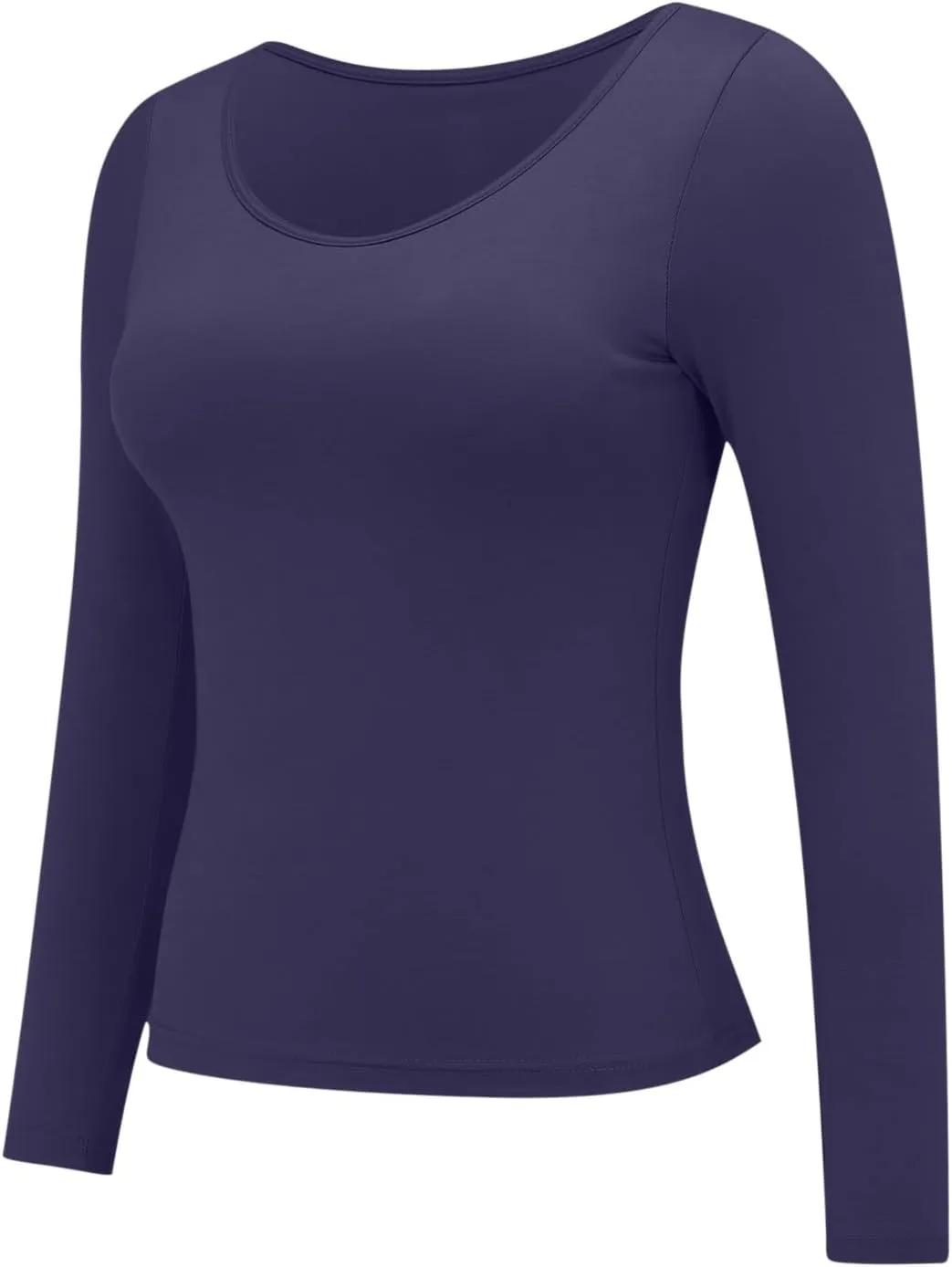 Women Soft Pajamas Comfy Casual Sleepwear with Built In Bra Plus Size Long Sleeve Nightwear Sexy Warm Loungewear