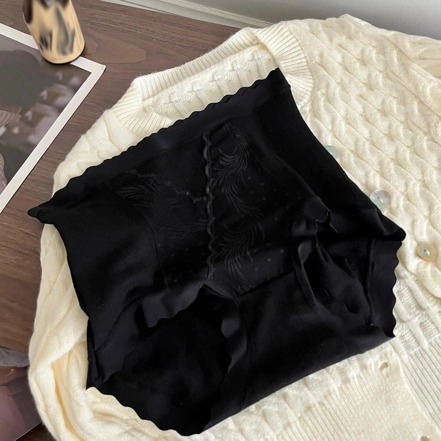 Women Underwear High Waist Panties Full Coverage Briefs Soft Strech Breathable Swim 20