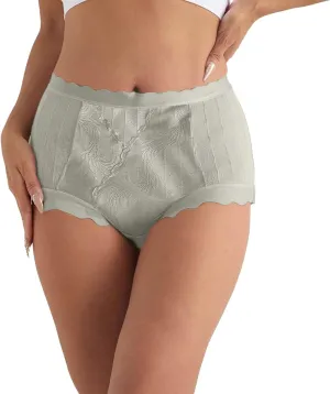 Women Underwear High Waist Panties Full Coverage Briefs Soft Strech Breathable Swim 20