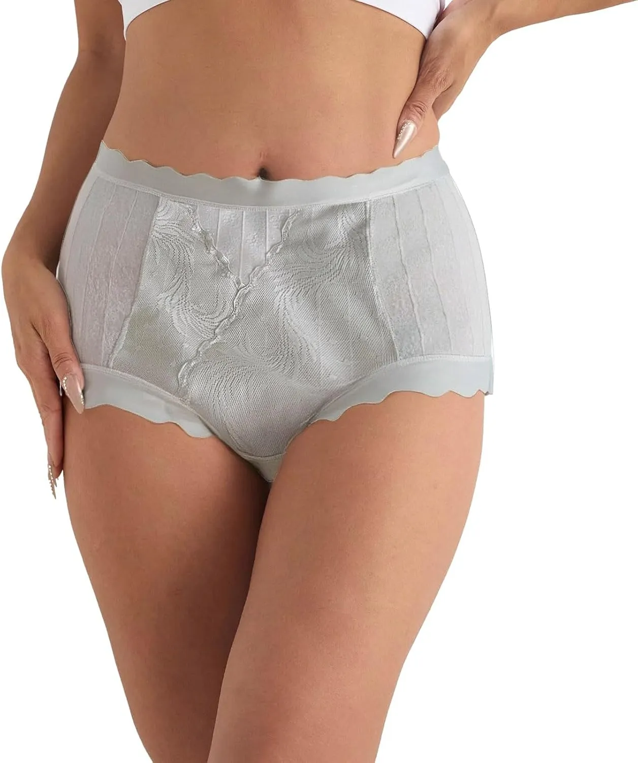 Women Underwear High Waist Panties Full Coverage Briefs Soft Strech Breathable Swim 20