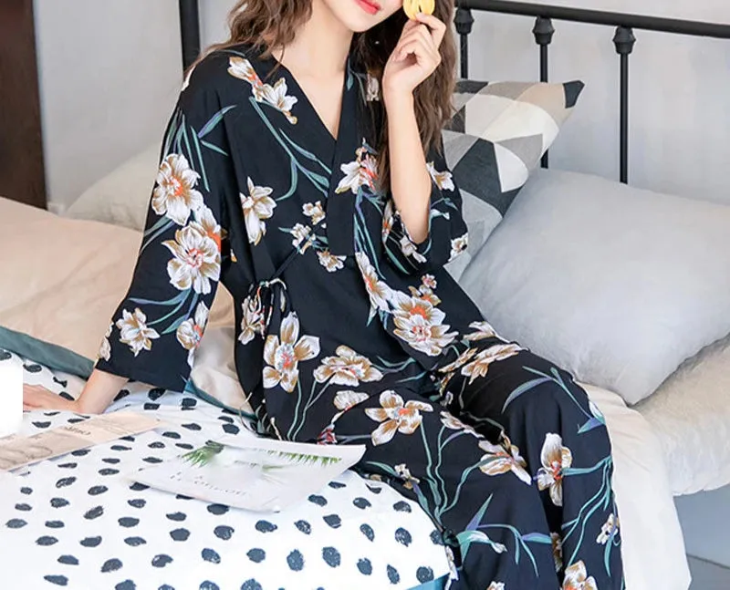 Women's 3Pcs Pajama Sleepwear Set
