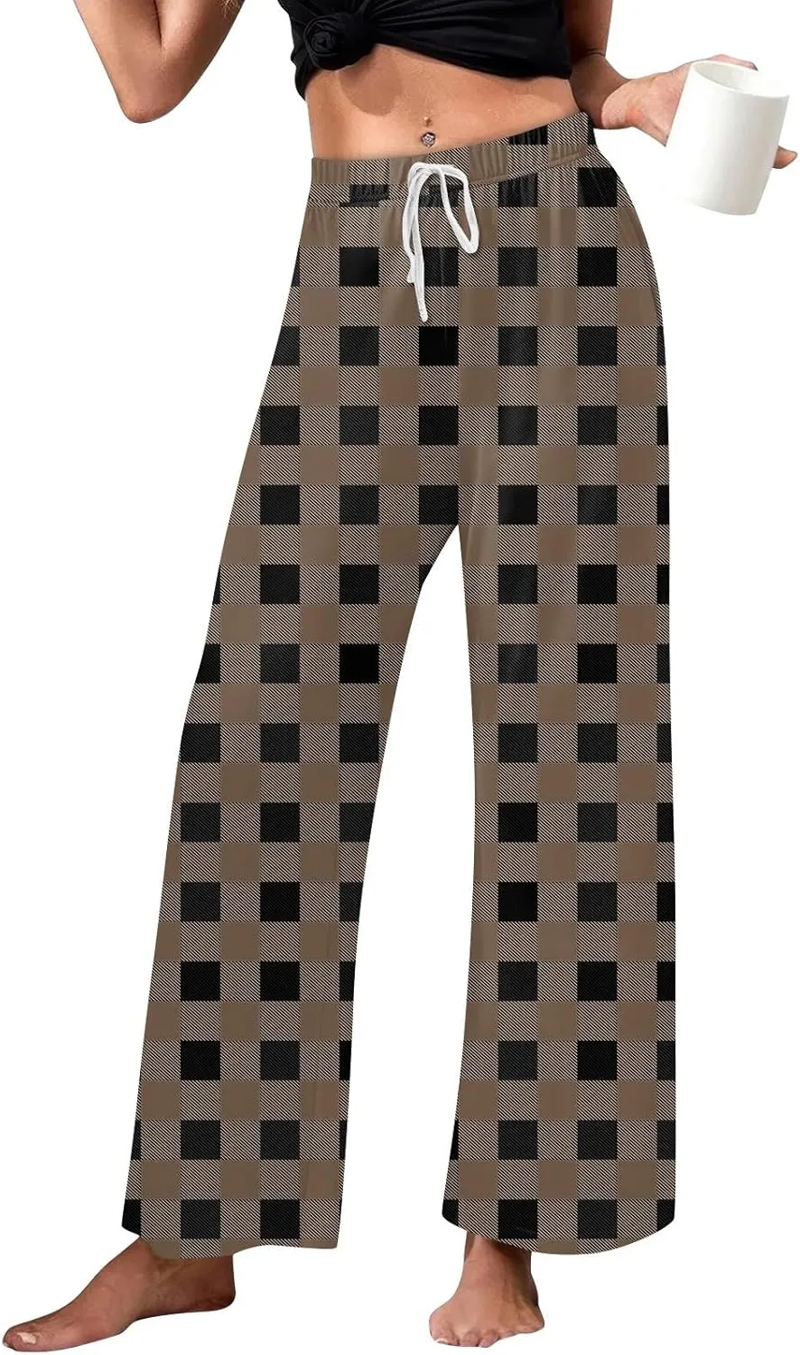 Women's Allover Printed Home Pants Sleeping Pajama Pants Long Pants Pajama Pants Yoga Pants