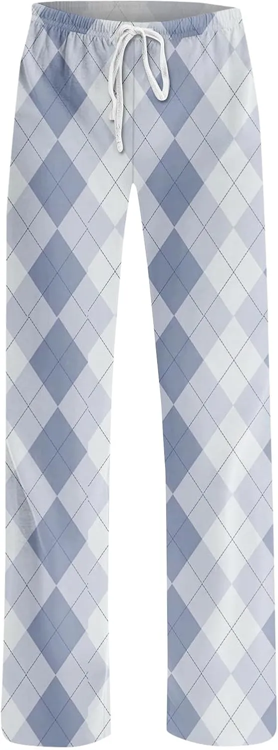 Women's Allover Printed Home Pants Sleeping Pajama Pants Long Pants Pajama Pants Yoga Pants