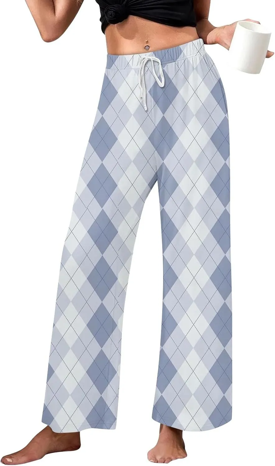 Women's Allover Printed Home Pants Sleeping Pajama Pants Long Pants Pajama Pants Yoga Pants