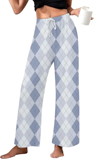 Women's Allover Printed Home Pants Sleeping Pajama Pants Long Pants Pajama Pants Yoga Pants
