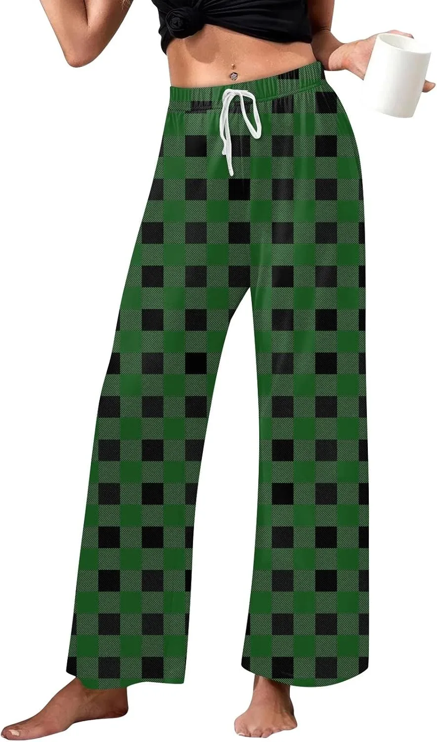 Women's Allover Printed Home Pants Sleeping Pajama Pants Long Pants Pajama Pants Yoga Pants