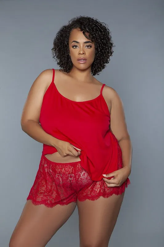 Womens Cami and Shorts Peyton Lingerie Set