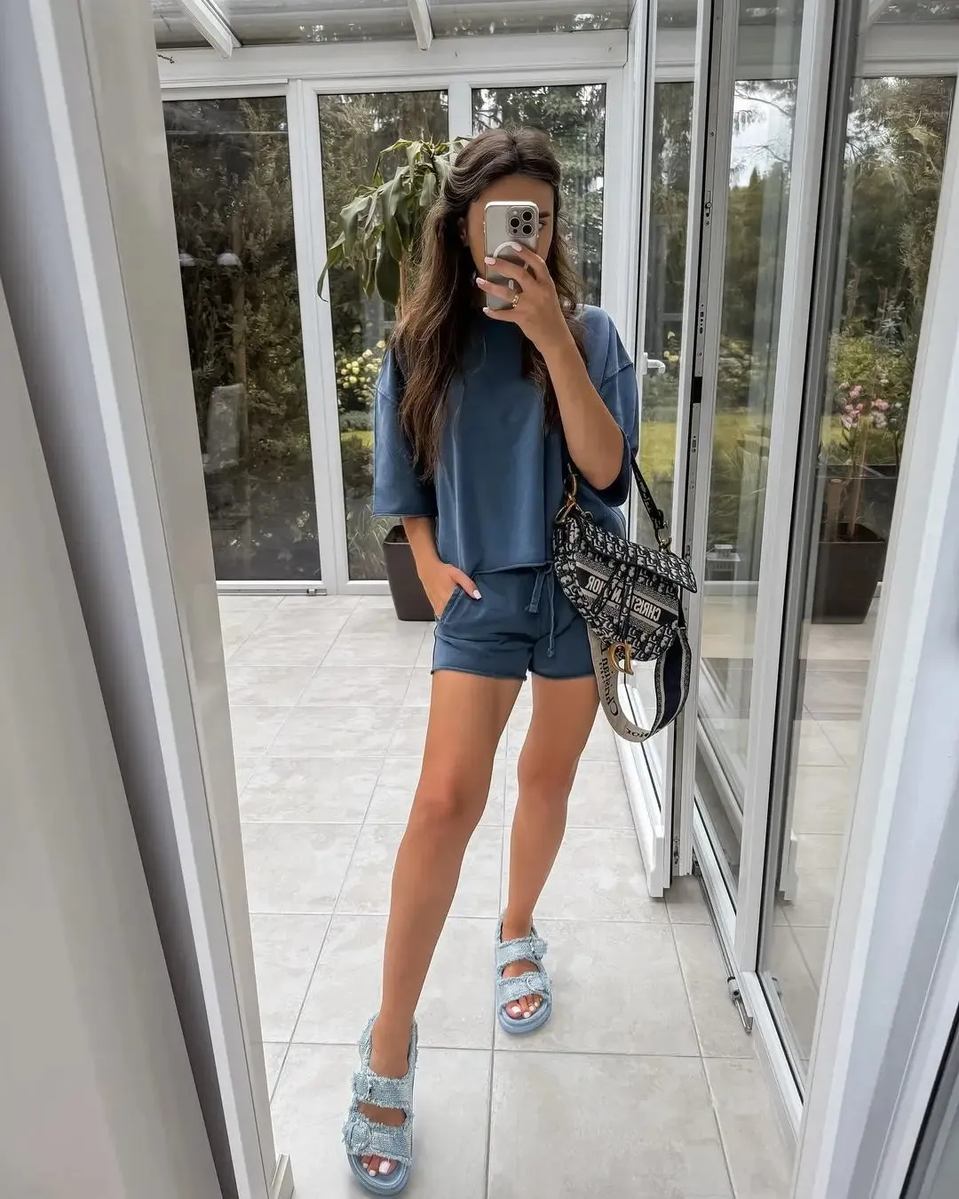 Women's Casual Lounge Set - Shorts and Tee for Summer