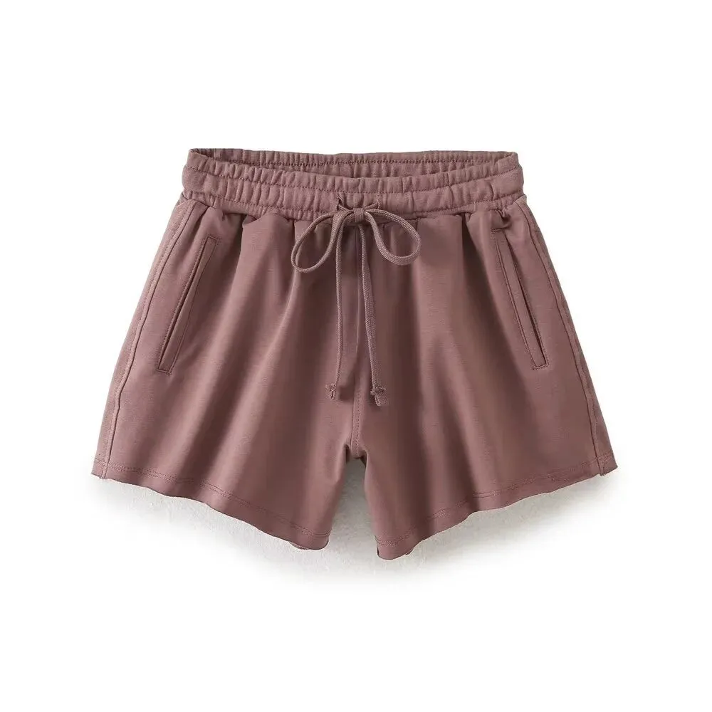 Women's Casual Lounge Set - Shorts and Tee for Summer