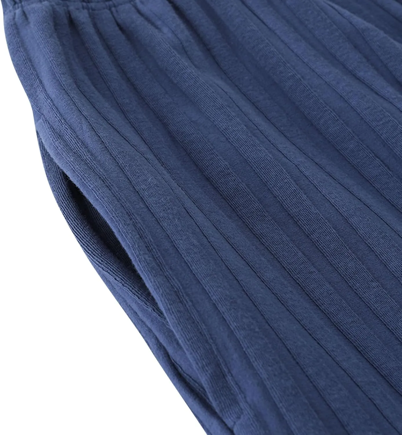 Womens Comfy Stretch Wide Leg Lounge Casual Pants Cotton Lightweight Pajamas Bottoms Soft Elastic Waist Sleep Pants