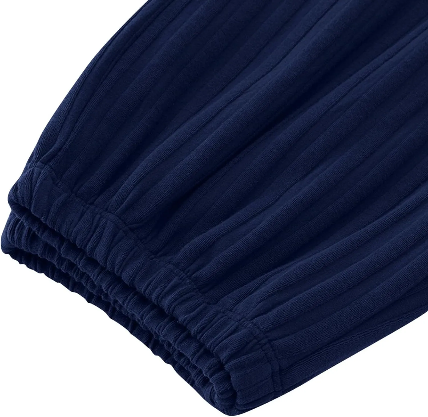 Womens Comfy Stretch Wide Leg Lounge Casual Pants Cotton Lightweight Pajamas Bottoms Soft Elastic Waist Sleep Pants