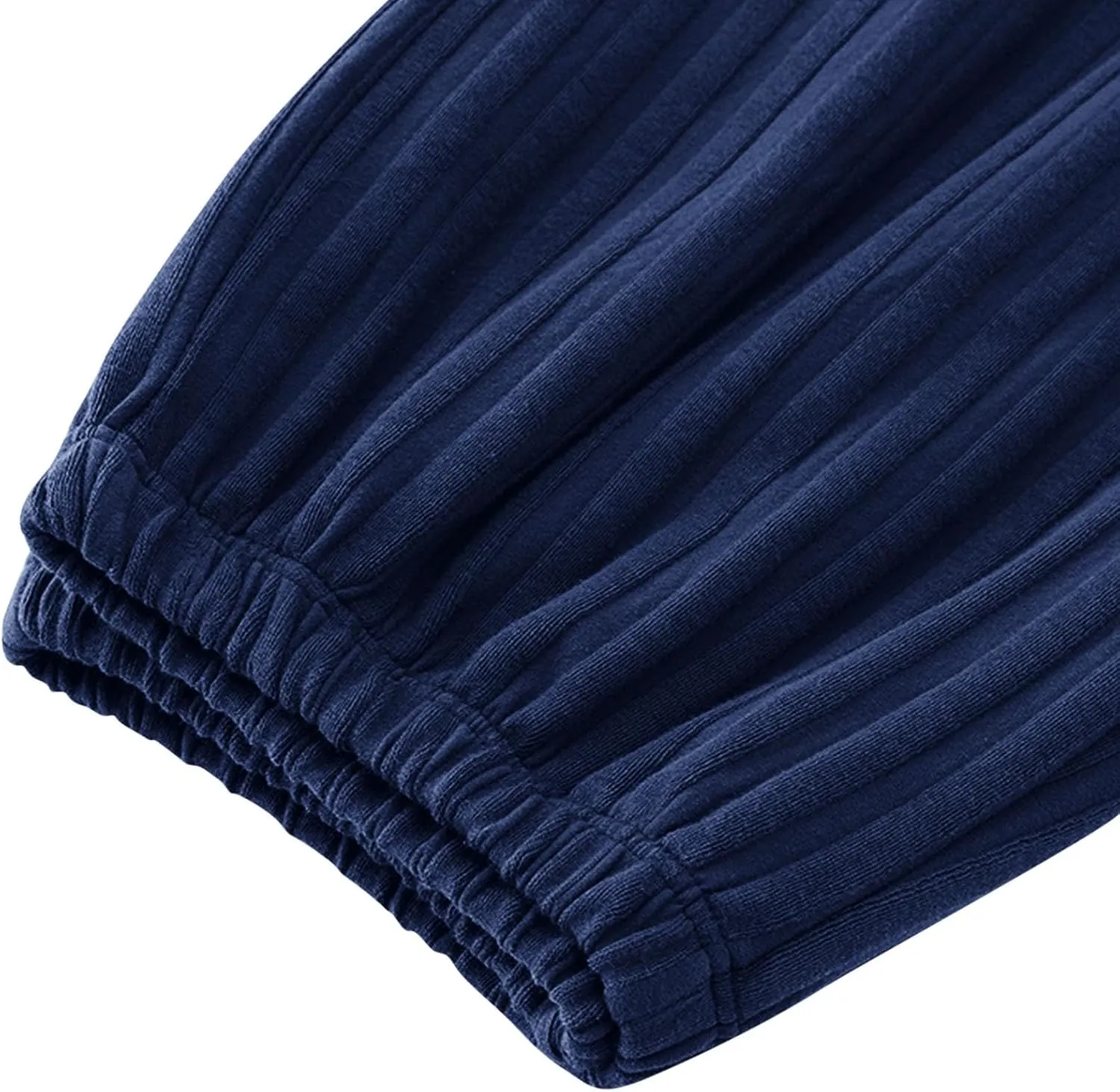 Womens Comfy Stretch Wide Leg Lounge Casual Pants Cotton Lightweight Pajamas Bottoms Soft Elastic Waist Sleep Pants