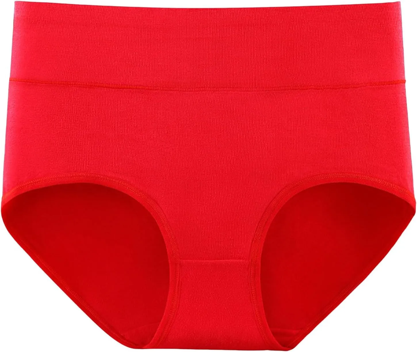 Womens Cotton Underwear High Waisted Tummy Control Seamless Panties Full Coverage Stretch Briefs Plus Size Hipsters
