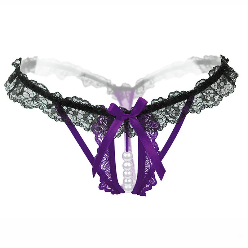 Women's Erotic Panties With Pearl