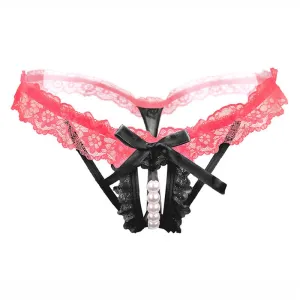 Women's Erotic Panties With Pearl