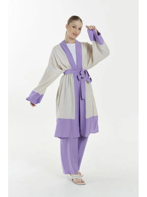 WOMEN'S FASHION KIMONO ROBE SET 4944HE - 2