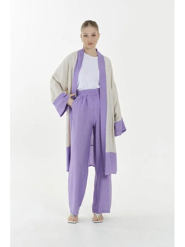 WOMEN'S FASHION KIMONO ROBE SET 4944HE - 2