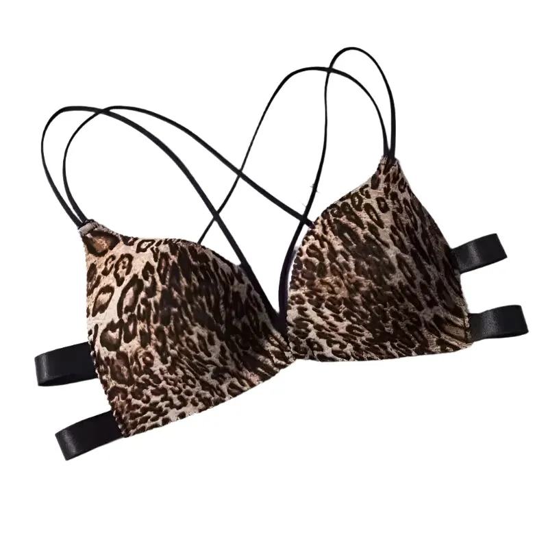 Women’s Floral Print Wireless Bralette - Front Buckle, Push-Up Comfort Lingerie