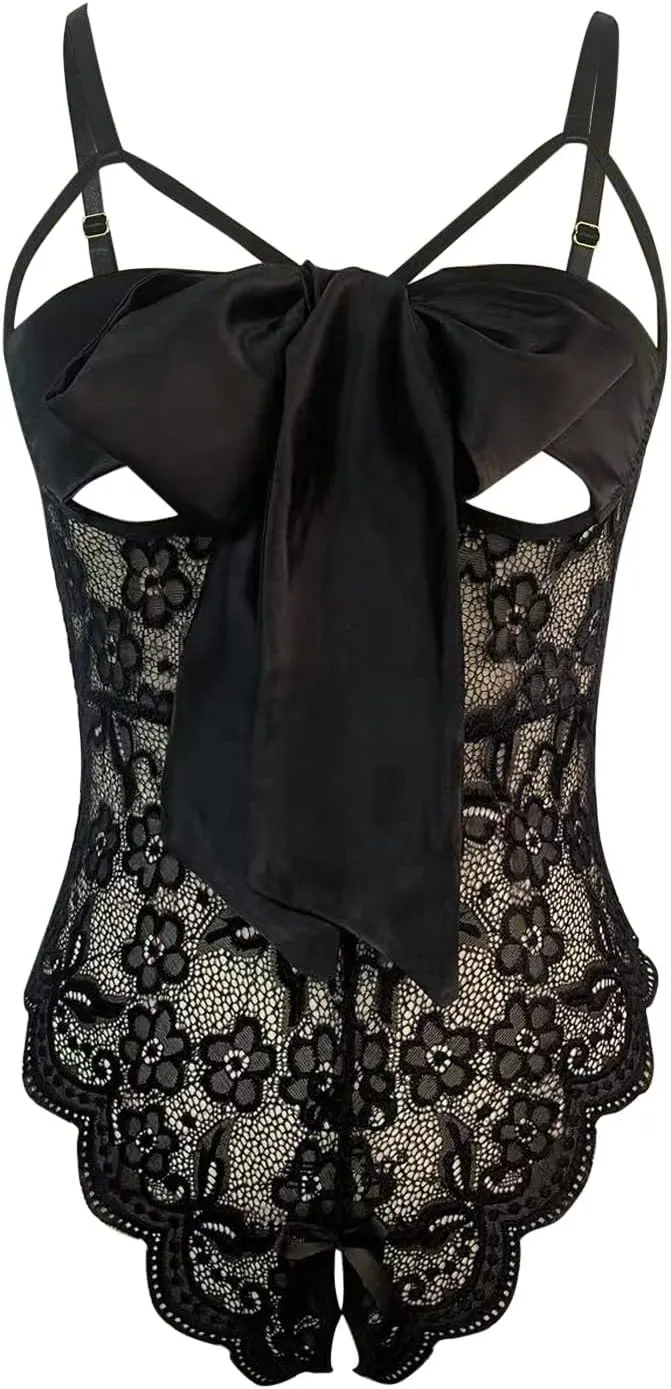 Womens Lace Romper Lingerie Sets Teddies Womens Bodysuit Lingerie Sexy Lingerie Tummy Control Lingerie for Women