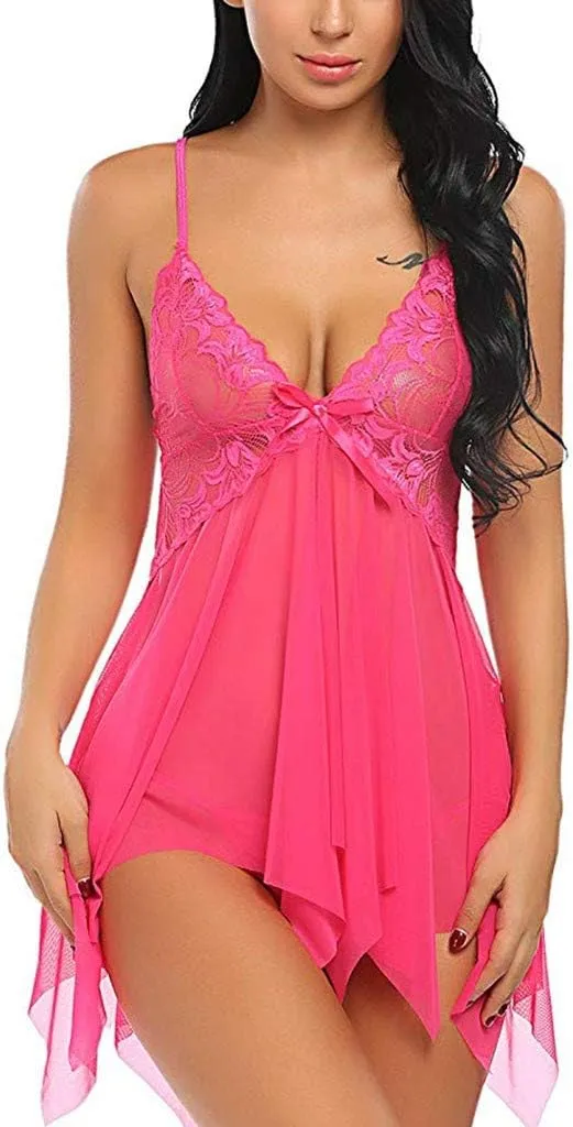 Womens Lingerie Strap Teddy Lace Underwear Crochet Ladies Lingerie Sexy Tops for Women Women's Lingerie Womens
