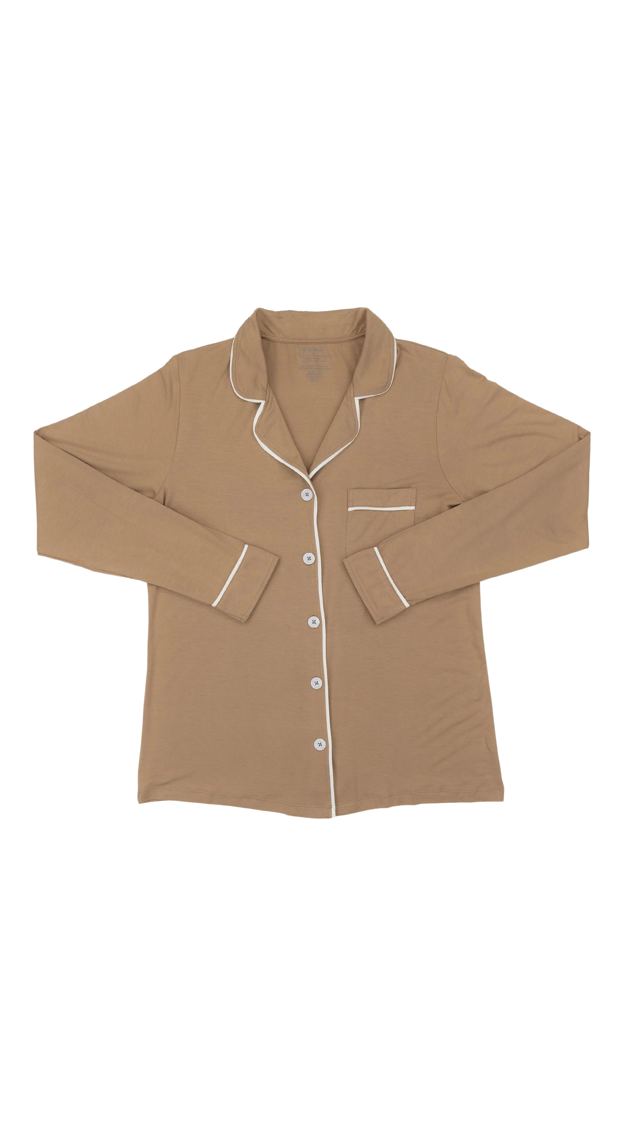 Women's Long Pajama Set in Mocha