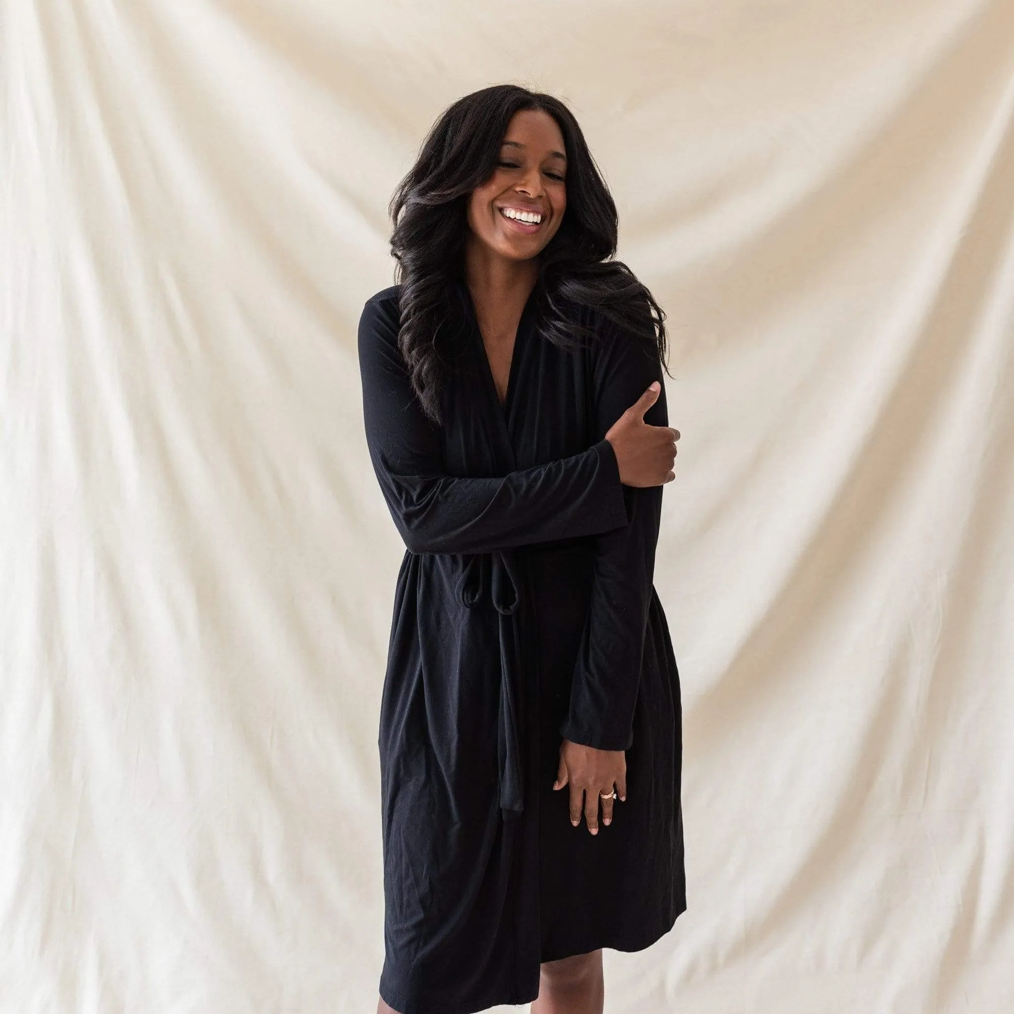 Women’s Lounge Robe in Midnight