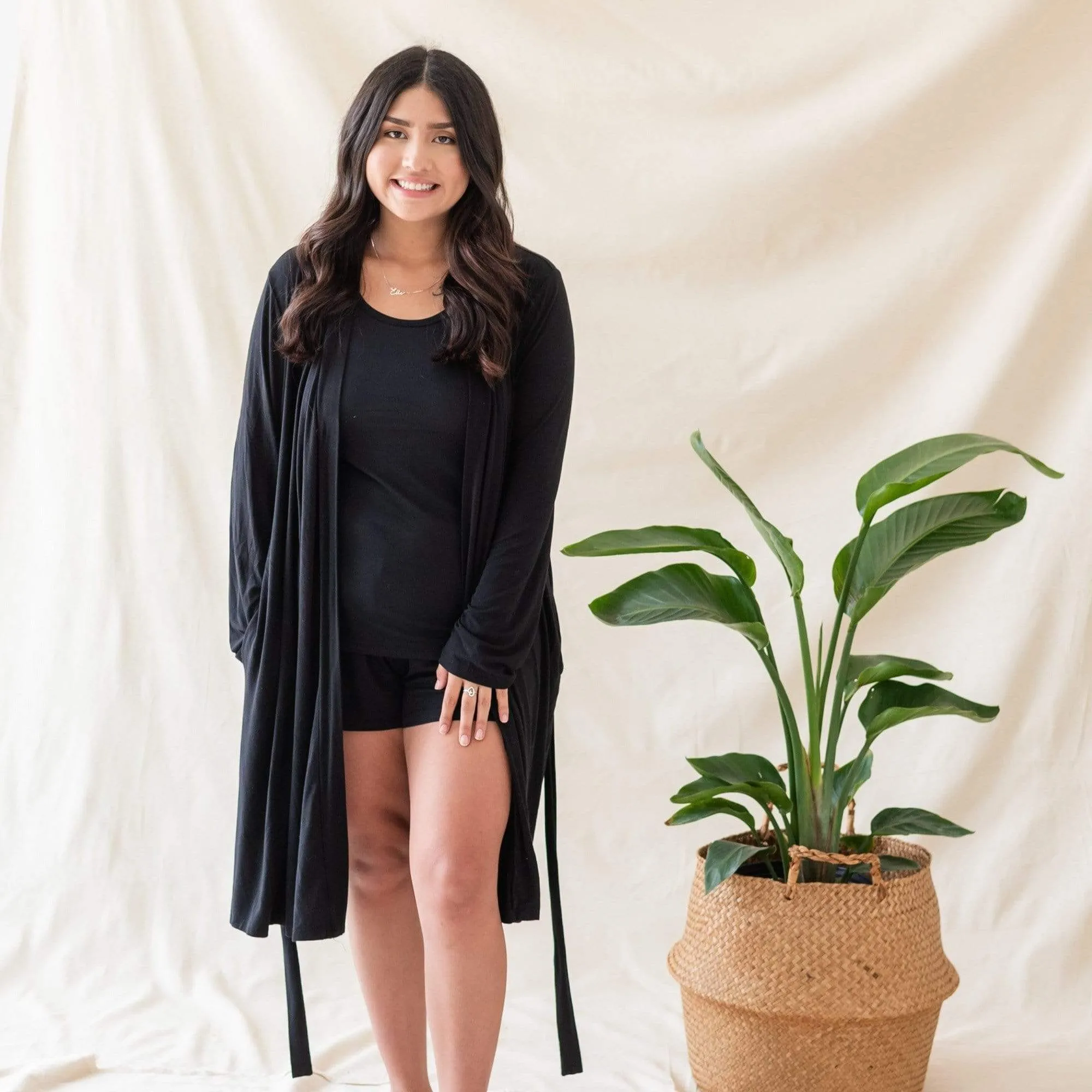 Women’s Lounge Robe in Midnight