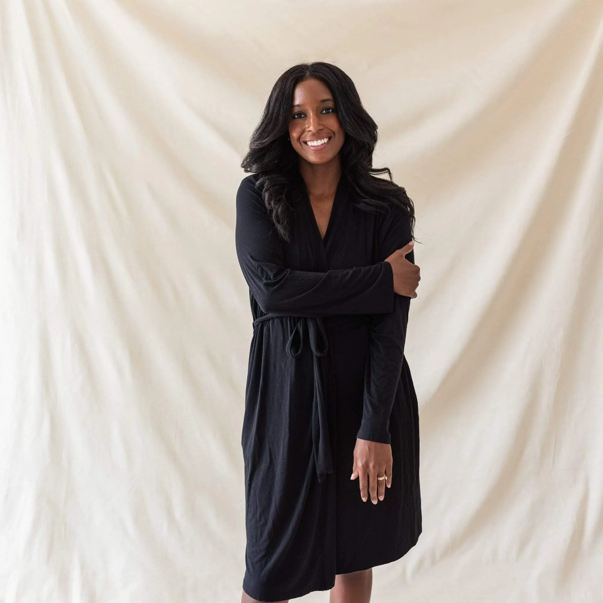 Women’s Lounge Robe in Midnight