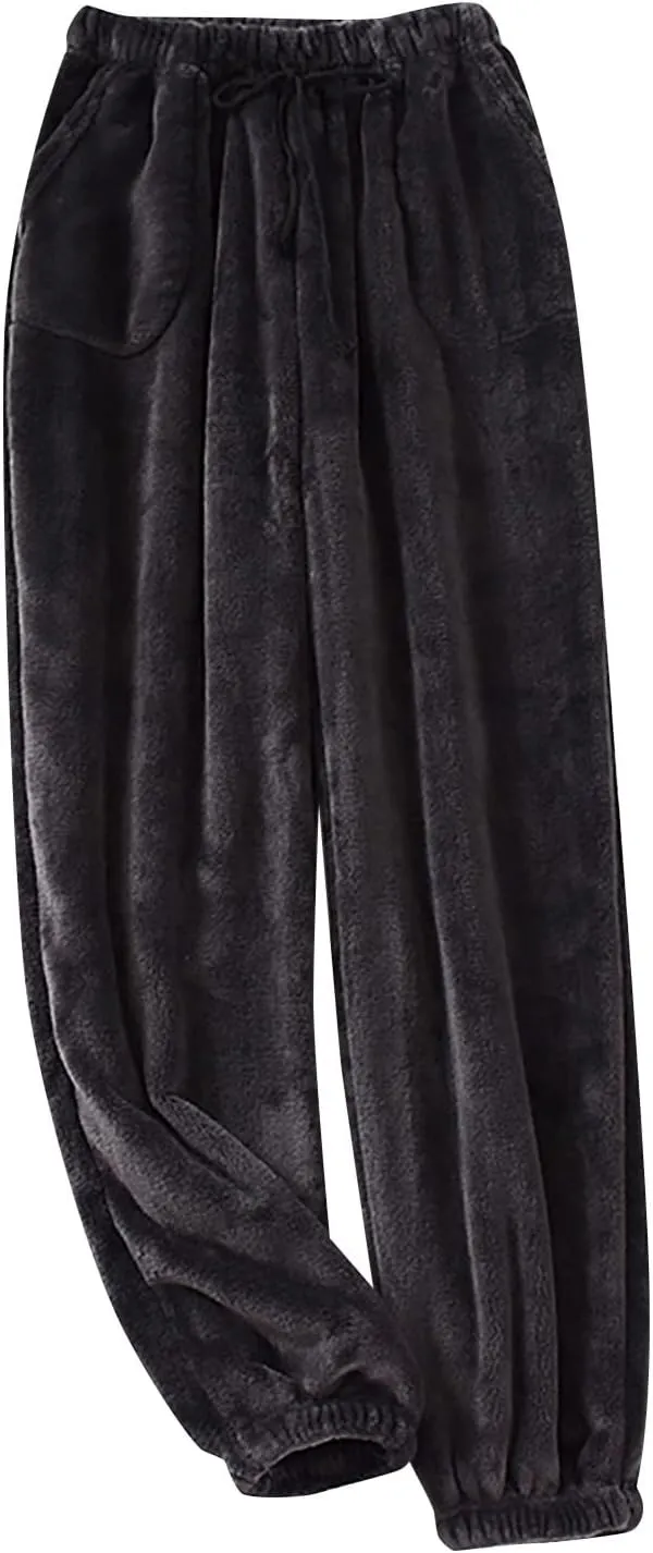 Women's Pajama Pants 2024 Lounge Cute Plaid Pajama Pants Elastic Waist Pjs Bottom Pants Comfy Lounge Soft Sleep Pant