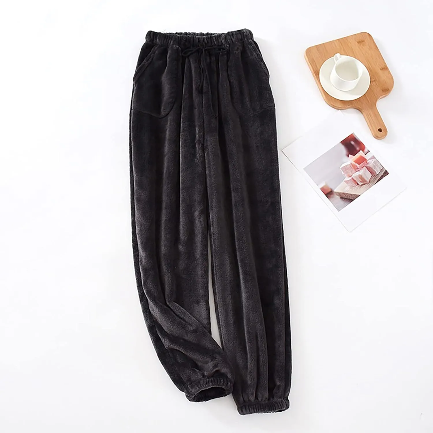 Women's Pajama Pants 2024 Lounge Cute Plaid Pajama Pants Elastic Waist Pjs Bottom Pants Comfy Lounge Soft Sleep Pant