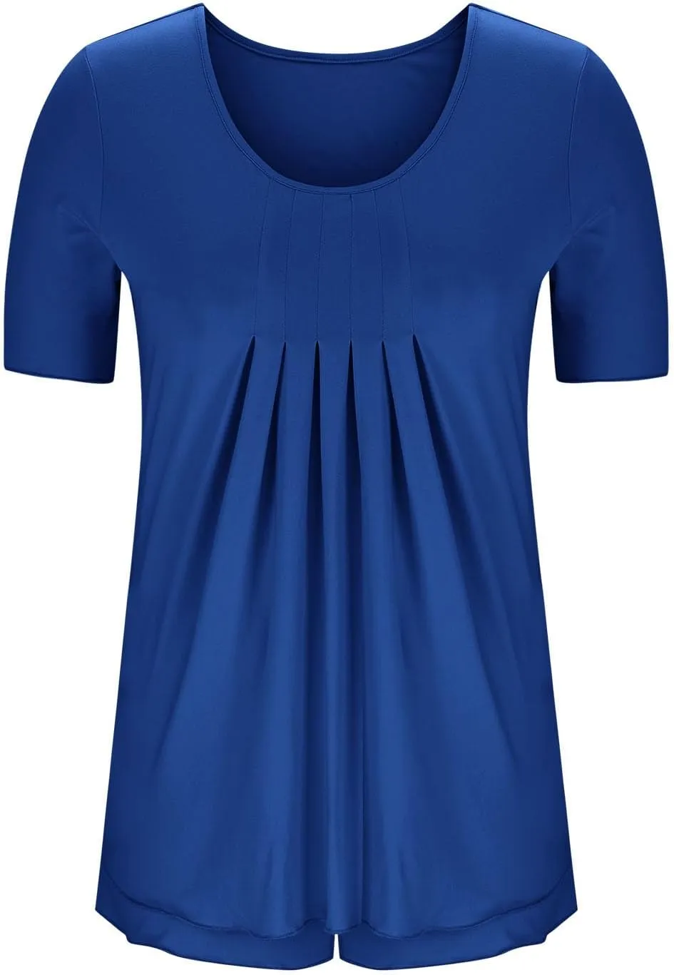 Womens Pajama Sets 2 Piece Pleated Scoop Neck Short Sleeve PJs Tops and Shorts Set Lounge Sets Soft Comfy Sleepwear