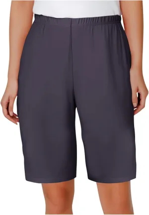 Womens Pajama Shorts Casual Summer Beach Lightweight Soft Comfy Lounge Elastic Waist Pj Bermuda Shorts with Pockets