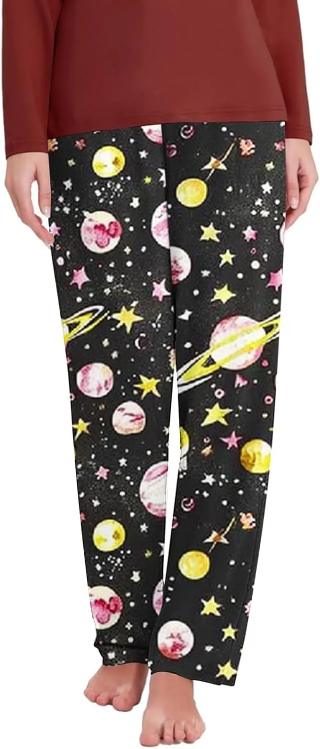 Womens Pajamas Women Cotton Pajama Pants Comfy Pj Bottoms Soft Printed Lounge Pant