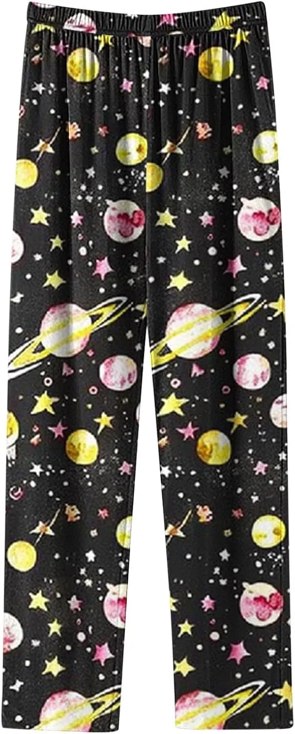 Womens Pajamas Women Cotton Pajama Pants Comfy Pj Bottoms Soft Printed Lounge Pant