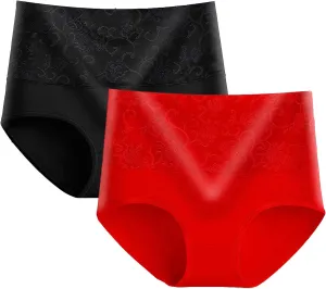 Womens Pnaties Classic Grphic Print Underwear Comfort Casual Cozy High Waist Panty Seamless Briefs for Senior