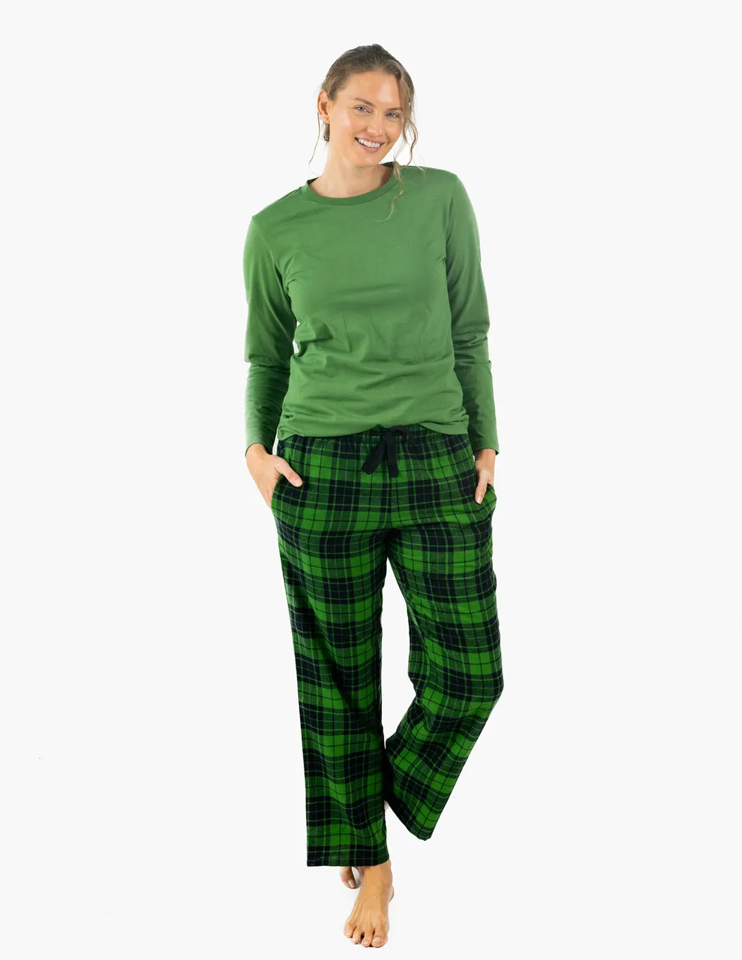 Women's Print Flannel Pajama Sets