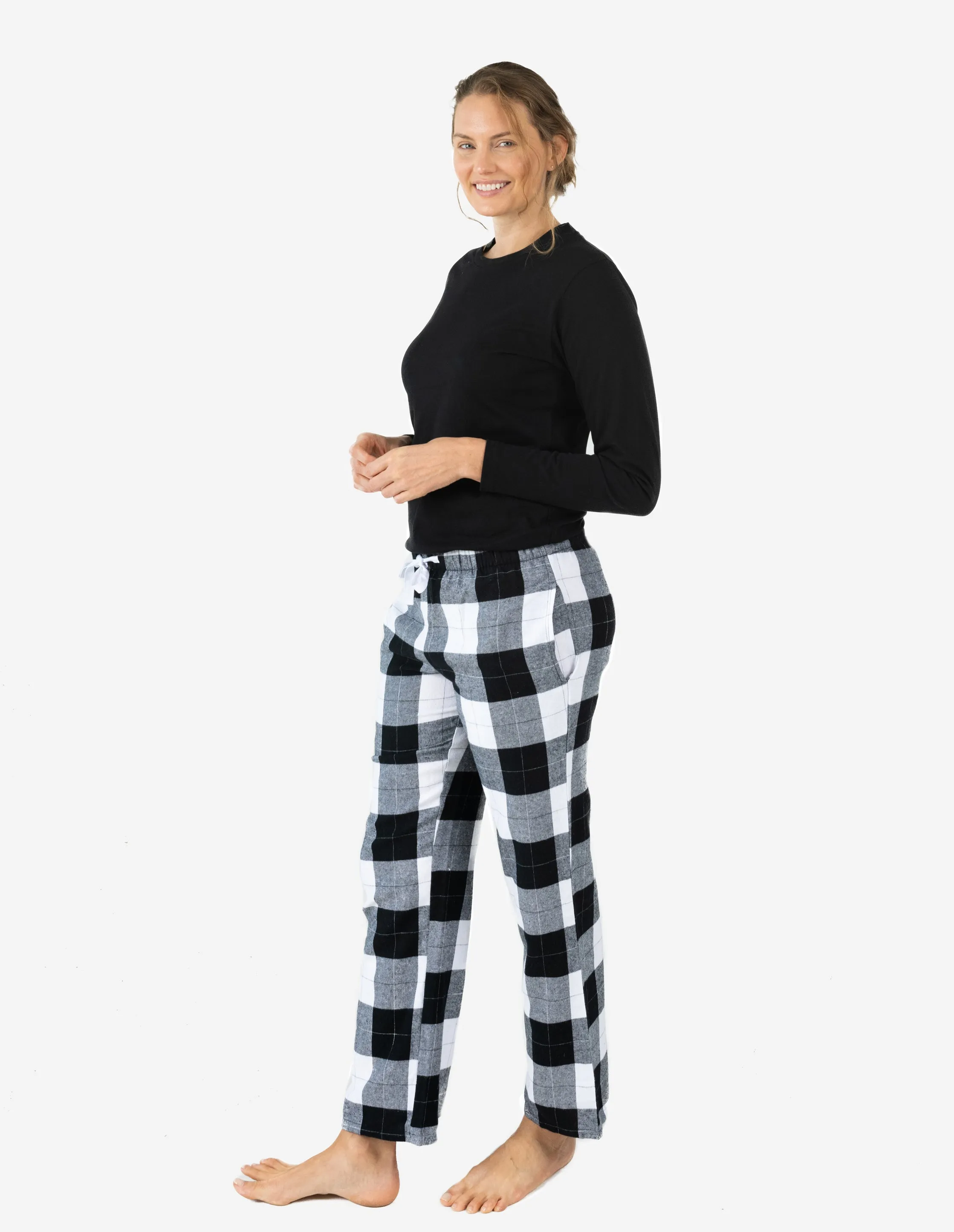 Women's Print Flannel Pajama Sets