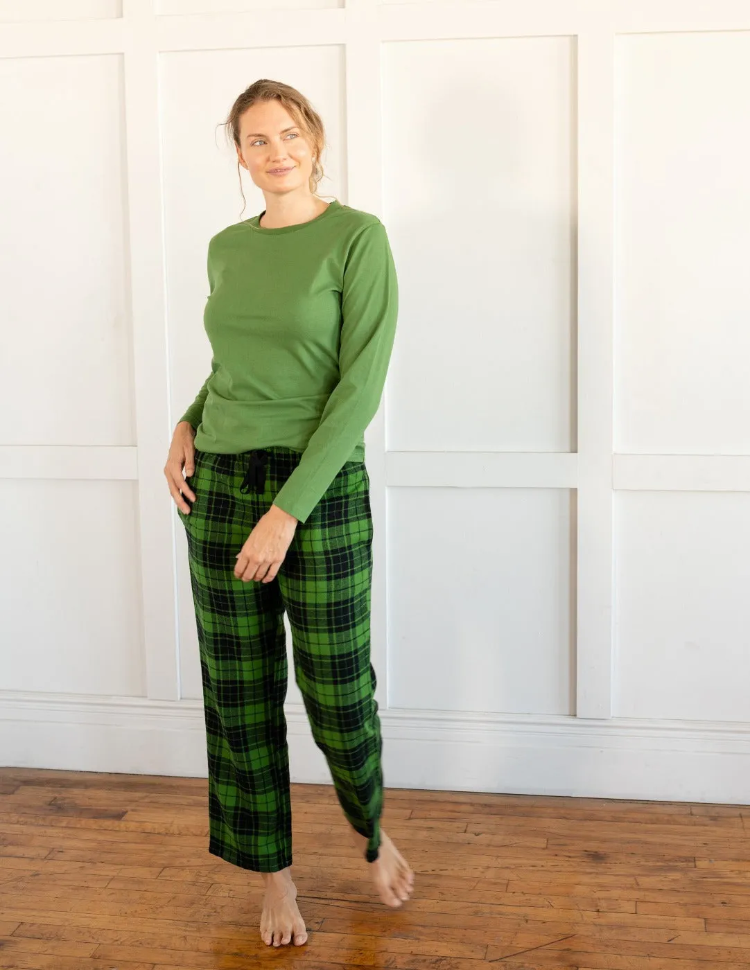 Women's Print Flannel Pajama Sets