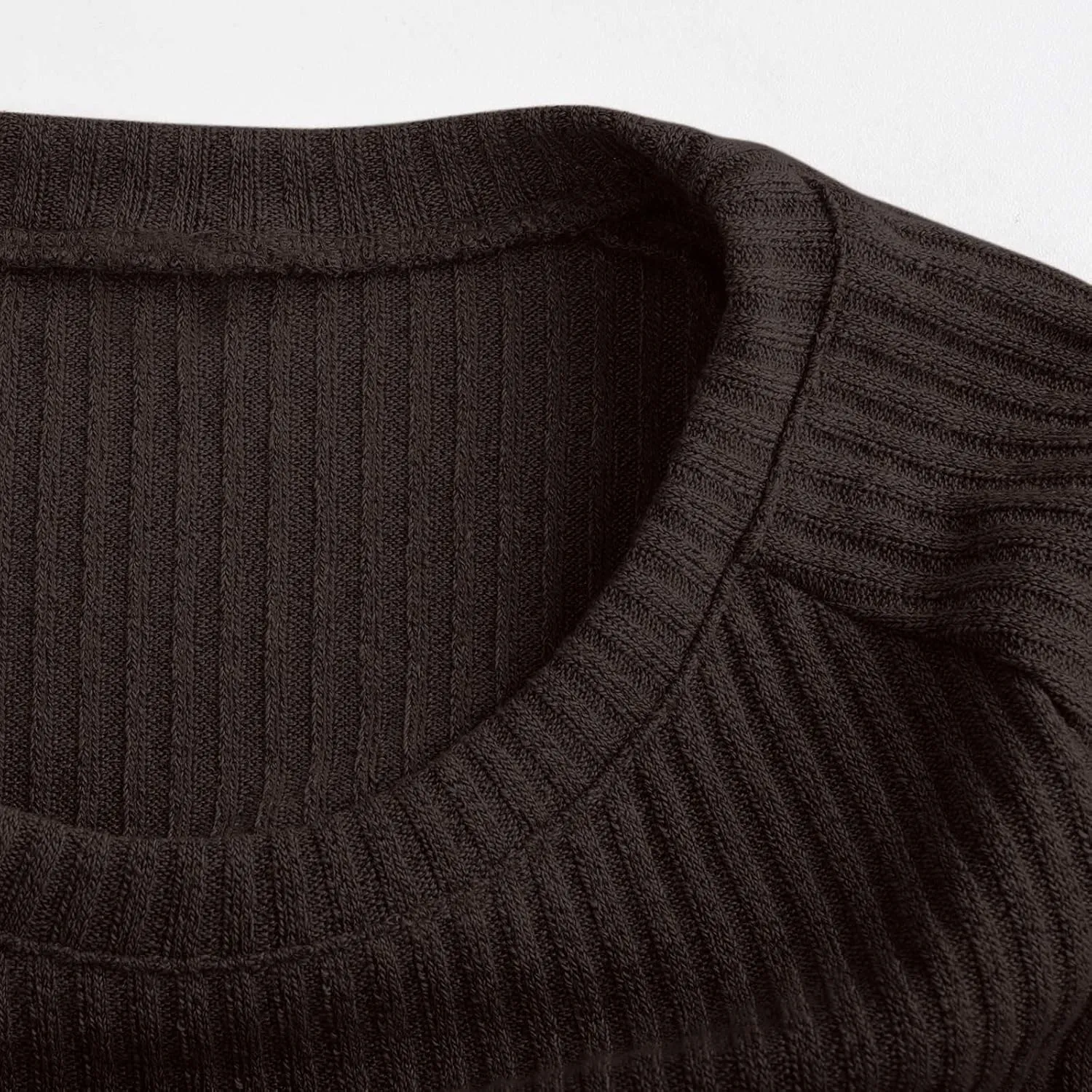 Womens Ribbed Knit Lounge Set Crewneck Sweatsuit Long Sleeve Pullover Top with Wide Leg Pants Two Piece Outfits