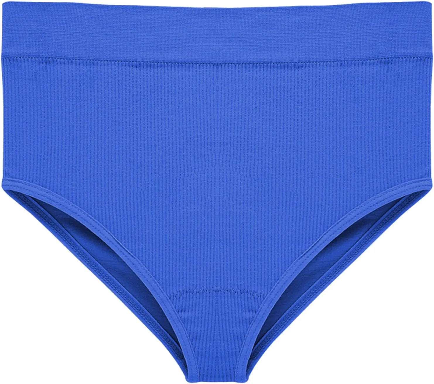 Women's Ribbed Underwears Seamless High Waist Sexy Underwear Panty Ultra Soft Stretch Lingerie Workout Brief High Cut