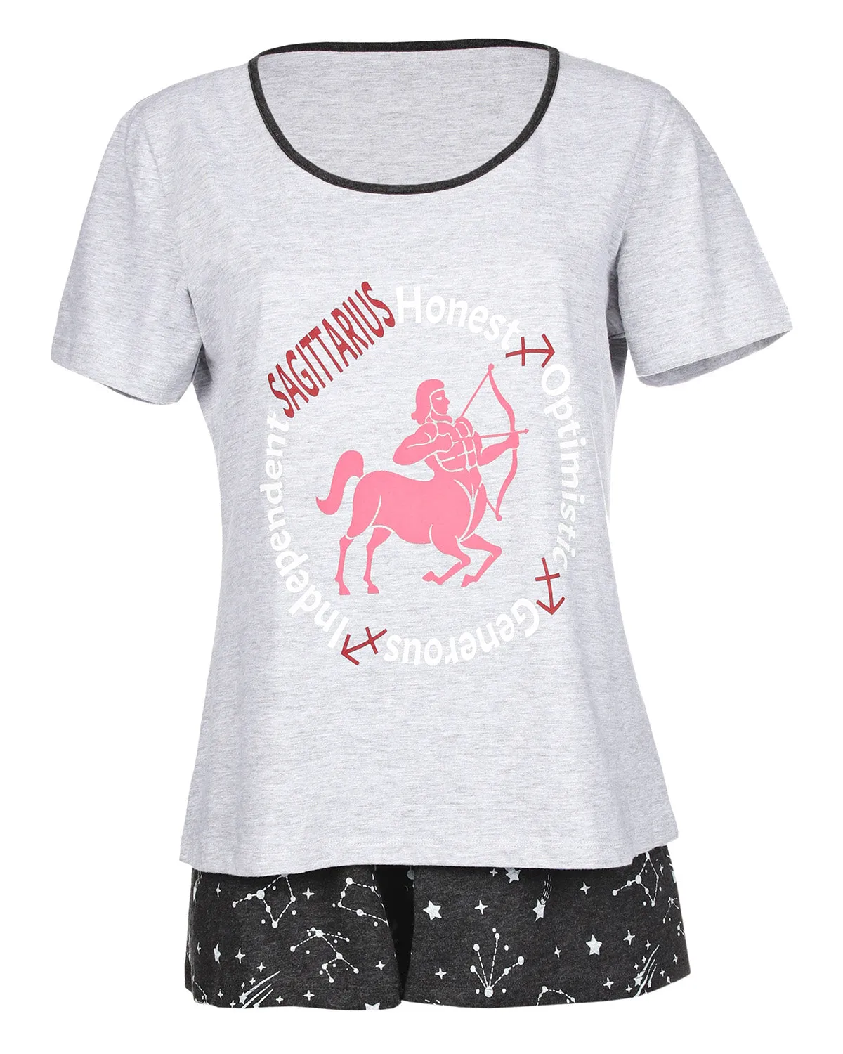 Women's Sagittarius Zodiac Sign PJ Short Set