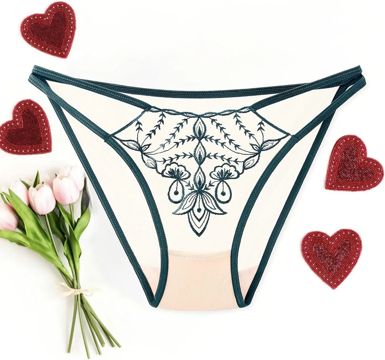 Womens Seamless Hipster Underwear No Show Panties Briefs Soft Stretch Bikini Underwears Firm Control Panties for